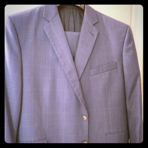 Stafford Blue Windowpane suit